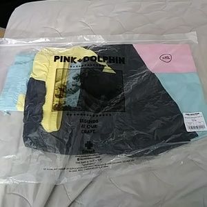 Pink dolphin breaker pants new